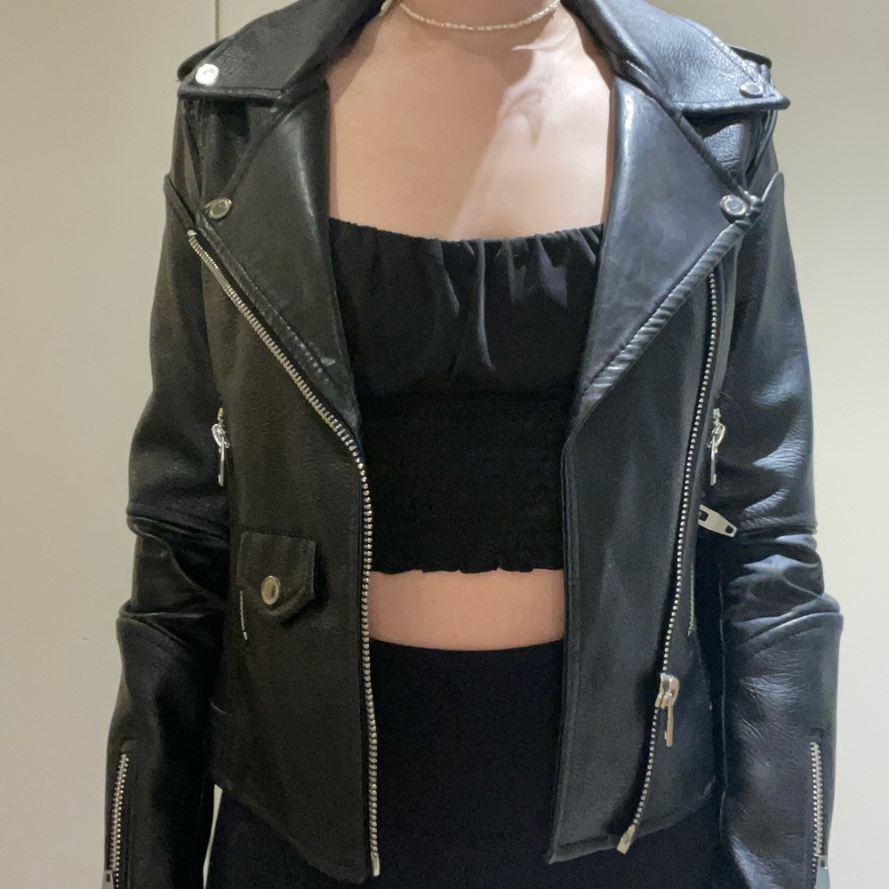 Extra Small Blank NYC Leather Jacket